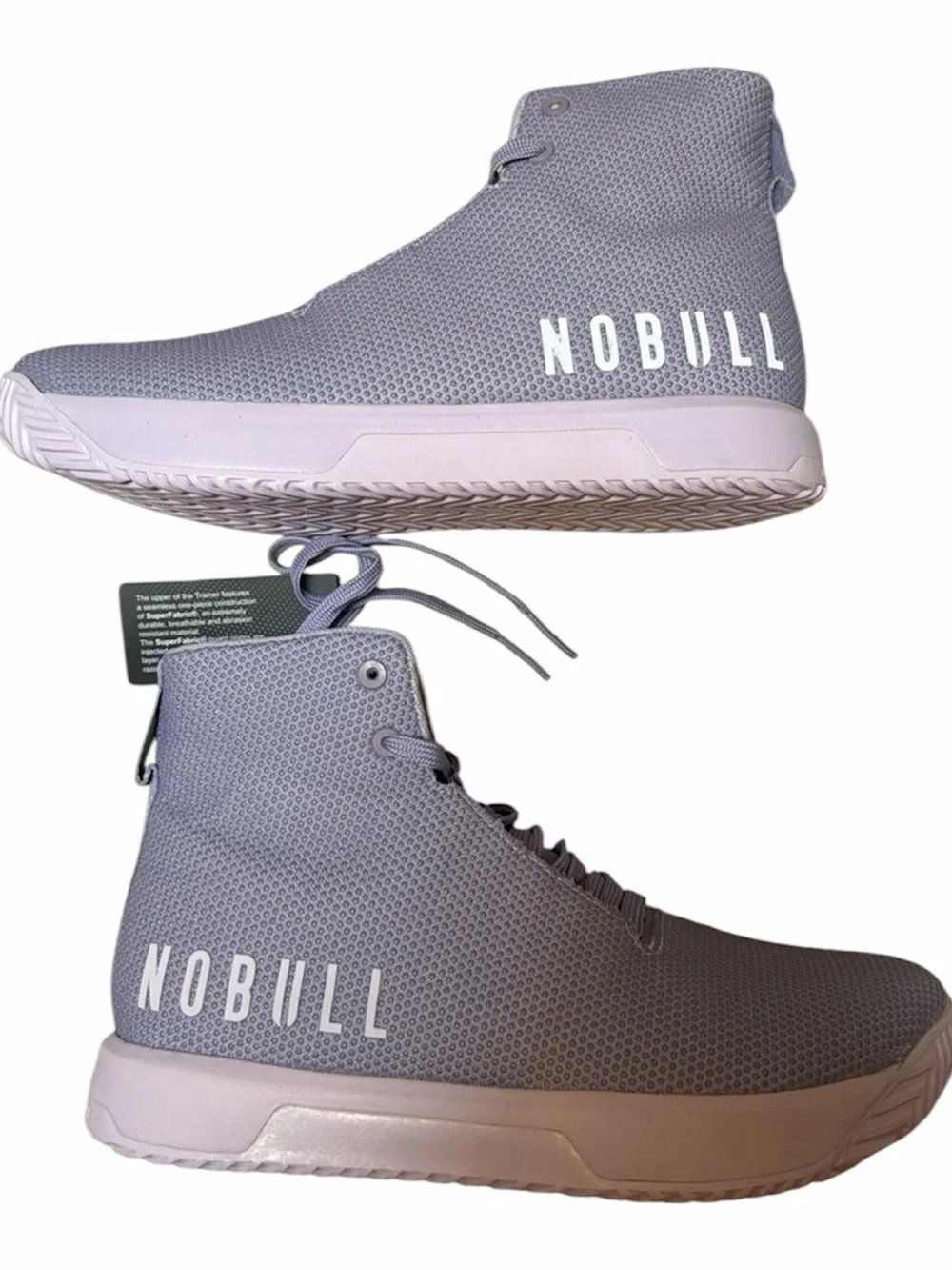 NOBULL Lavender Knit High-Top Athletic Sneakers NEW